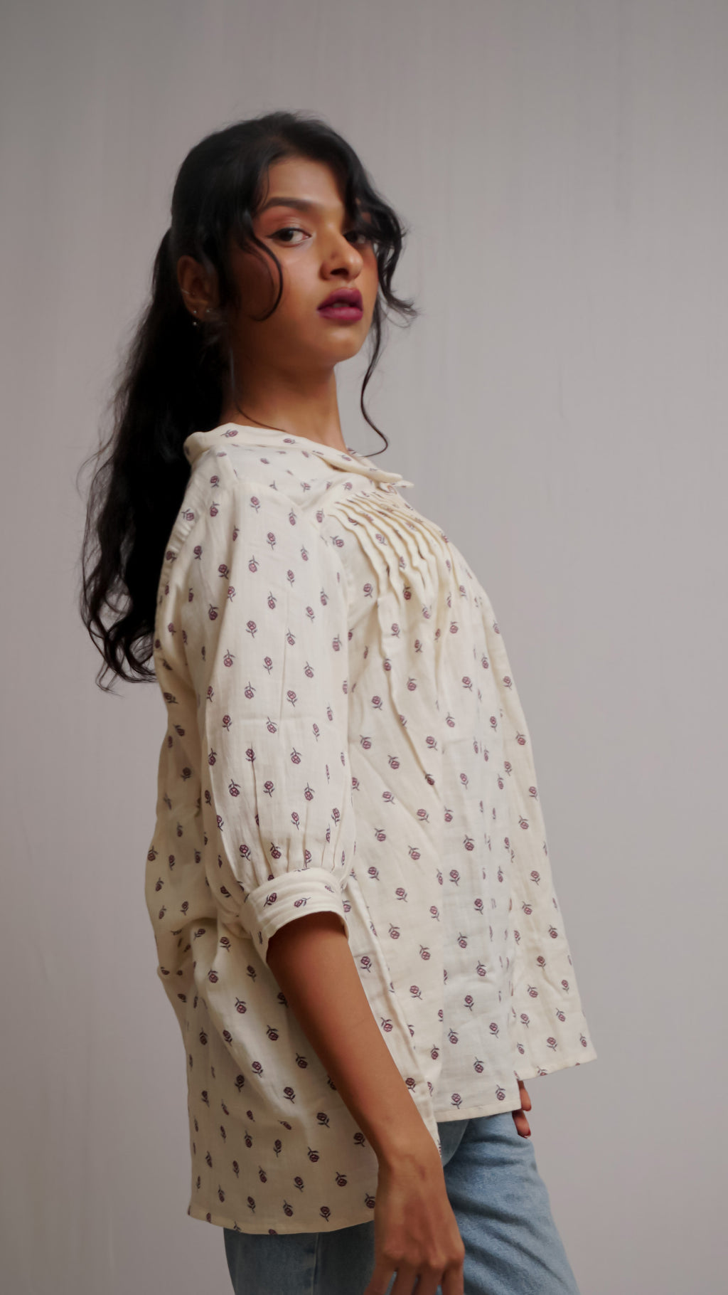 Mull Cotton Printed Shirt