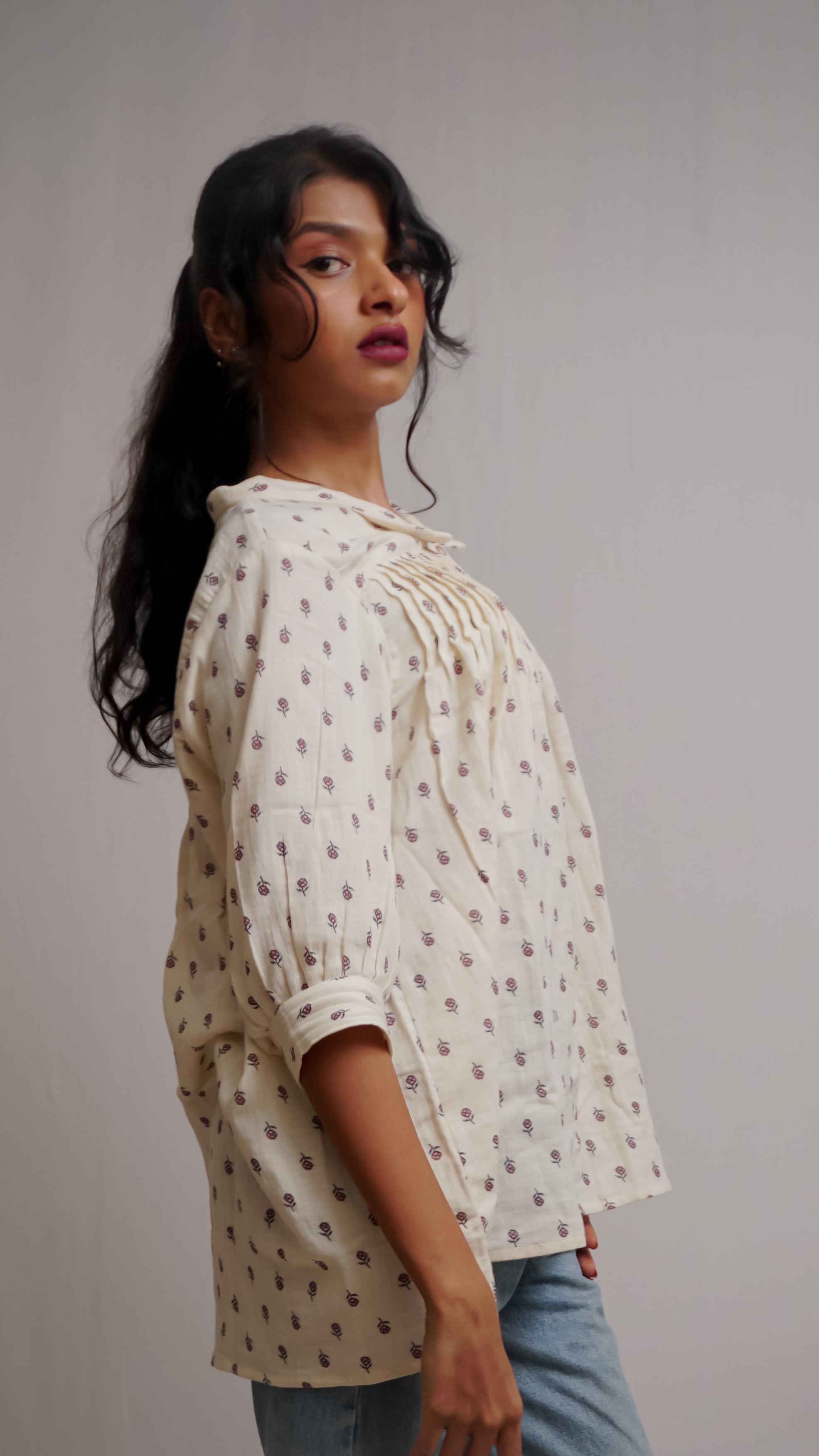 Mull Cotton Printed Shirt