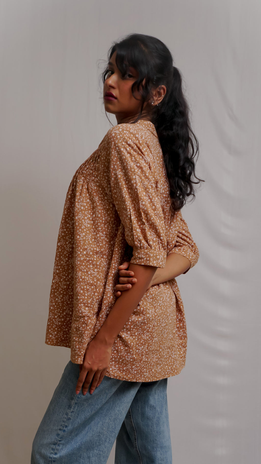 Mull Cotton Printed Shirt