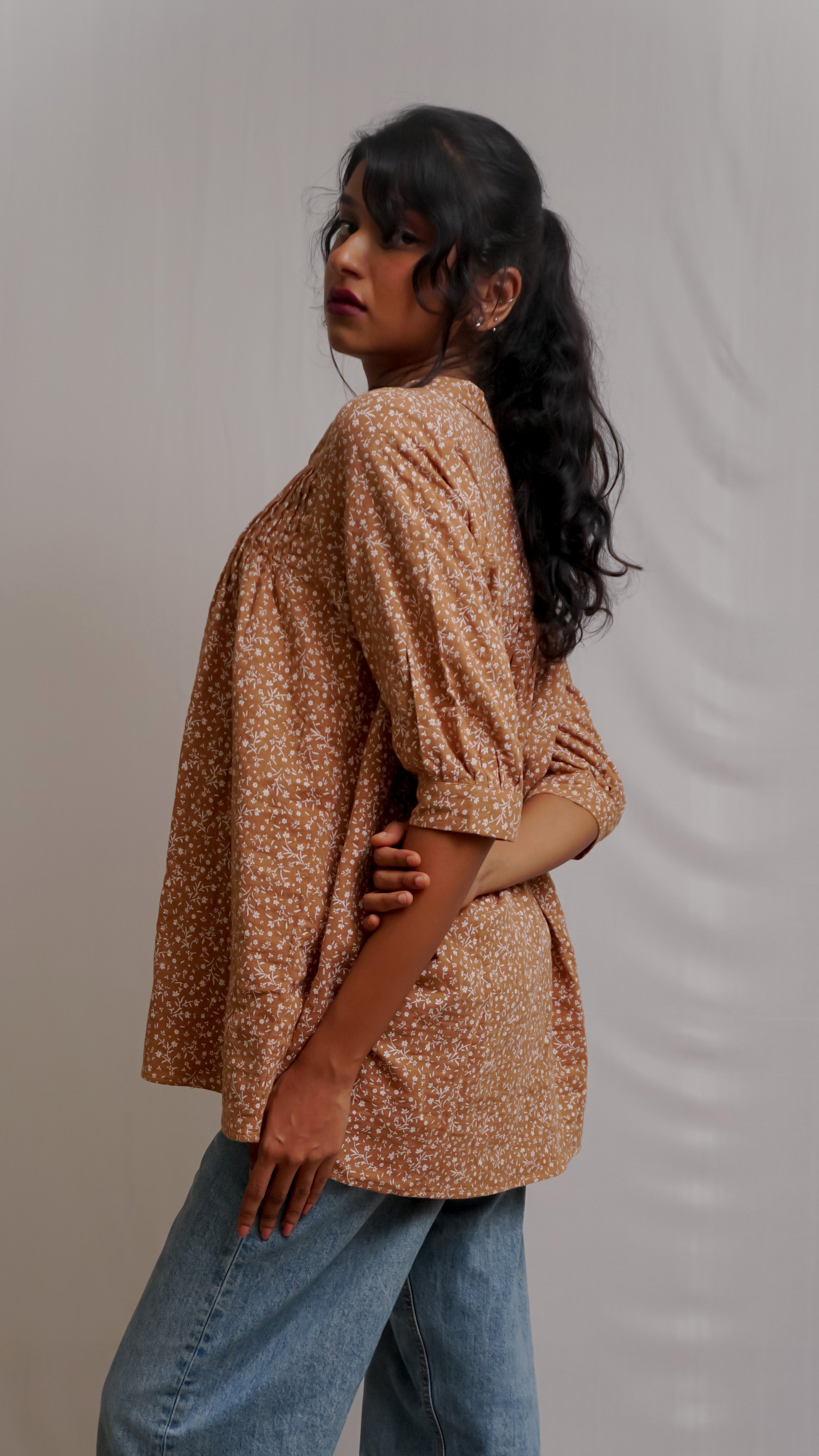 Mull Cotton Printed Shirt